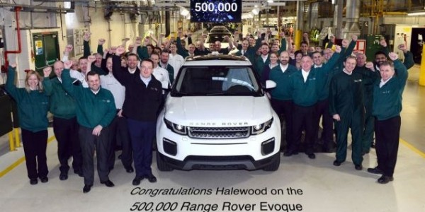 500 000-ый Range Rover Evoque сошел с конвейера